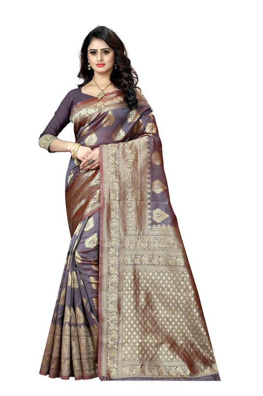 Banarasi Jacquard Silk Saree - thevendorvilla