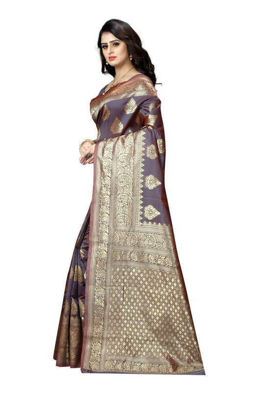 Banarasi Jacquard Silk Saree - thevendorvilla