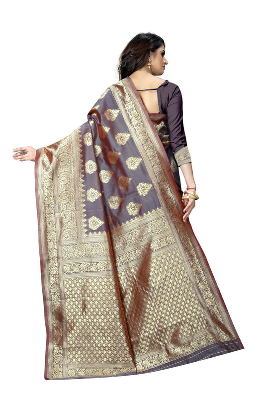 Banarasi Jacquard Silk Saree - thevendorvilla