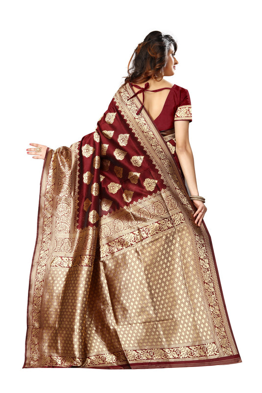 Banarasi Jacquard Silk Saree - thevendorvilla