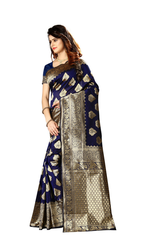 Banarasi Jacquard Silk Saree - thevendorvilla