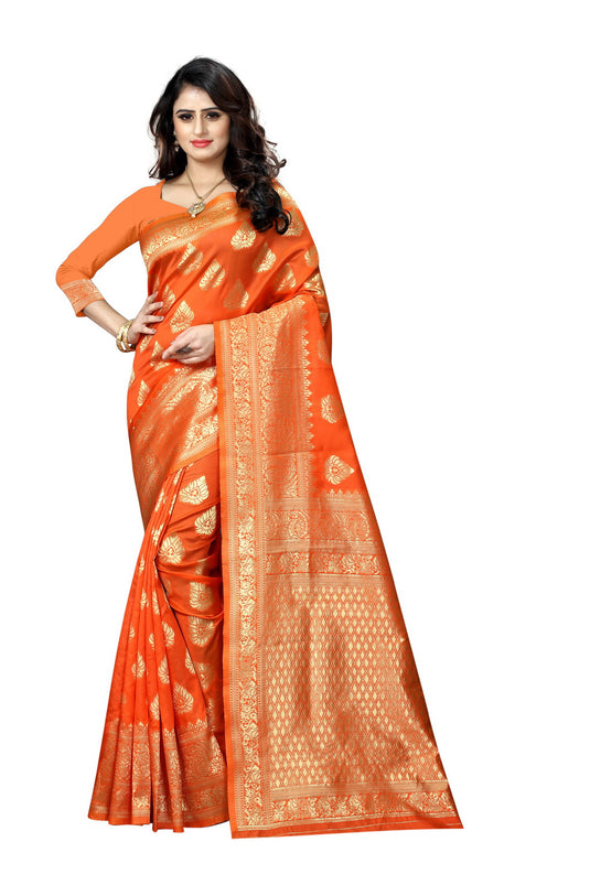 Banarasi Jacquard Silk Saree - thevendorvilla