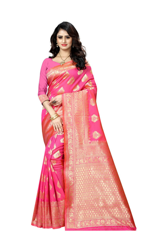 Banarasi Jacquard Silk Saree - thevendorvilla