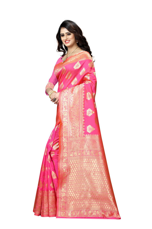 Banarasi Jacquard Silk Saree - thevendorvilla