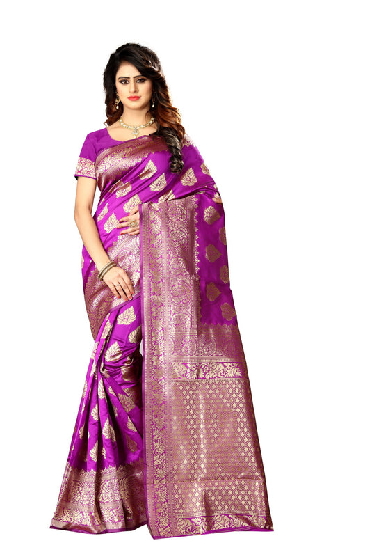 Banarasi Jacquard Silk Saree - thevendorvilla