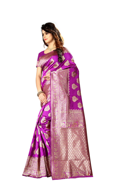 Banarasi Jacquard Silk Saree - thevendorvilla