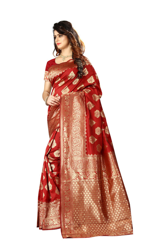 Banarasi Jacquard Silk Saree - thevendorvilla