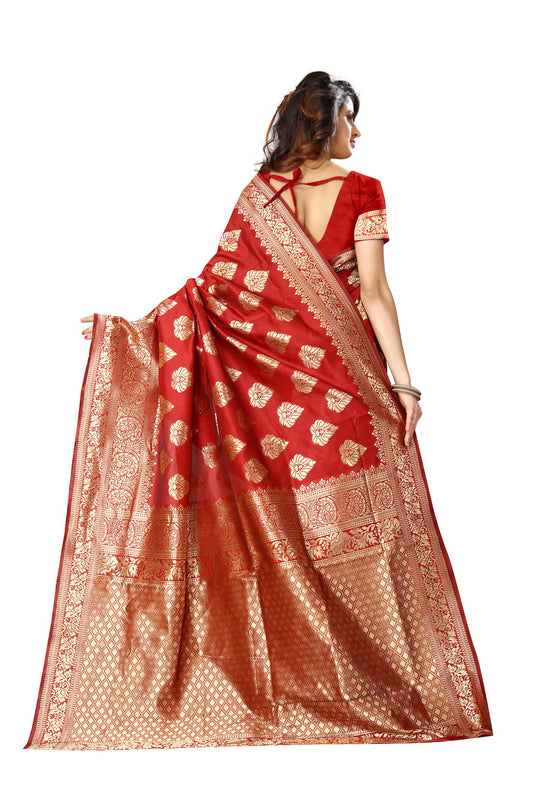 Banarasi Jacquard Silk Saree - thevendorvilla