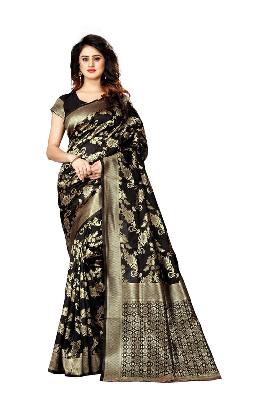 Banarasi Jacquard Silk Saree - thevendorvilla