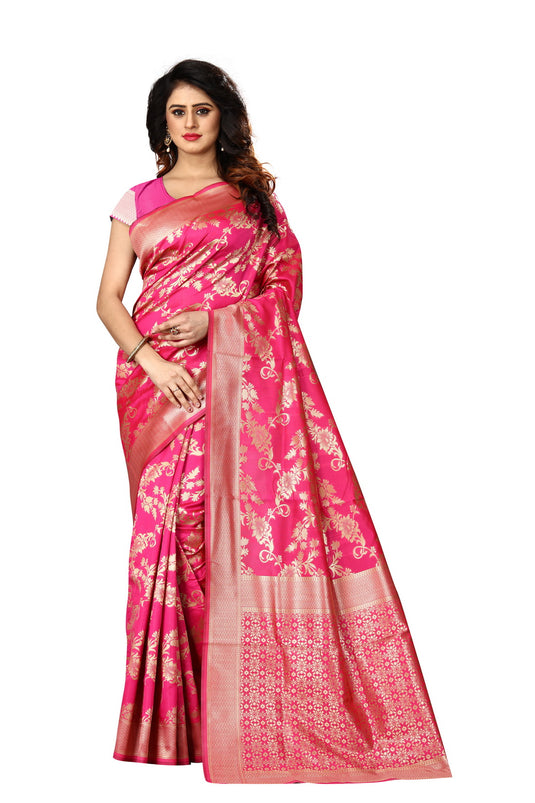 Banarasi Jacquard Silk Saree - thevendorvilla