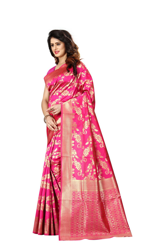 Banarasi Jacquard Silk Saree - thevendorvilla