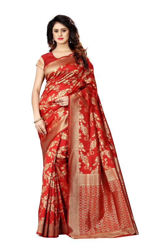 Banarasi Jacquard Silk Saree - thevendorvilla