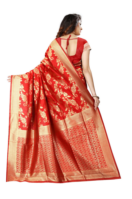 Banarasi Jacquard Silk Saree - thevendorvilla