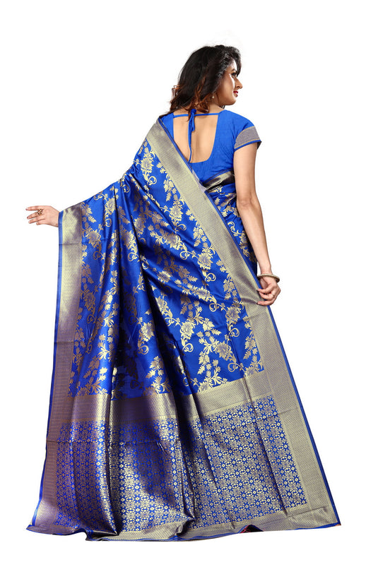 Banarasi Jacquard Silk Saree - thevendorvilla