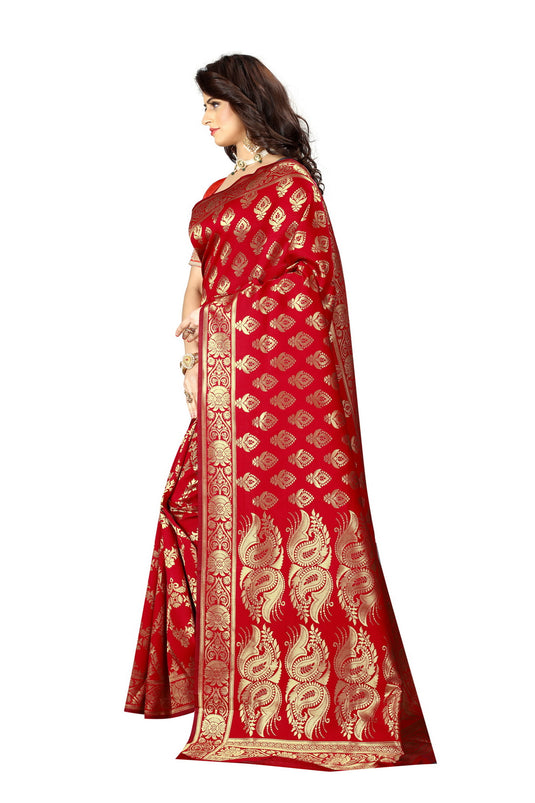 Banarasi Jacquard Silk Saree - thevendorvilla