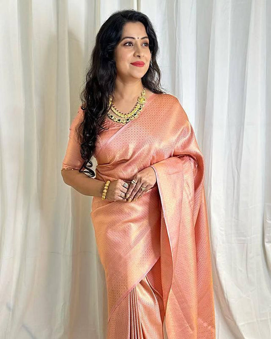 Beautiful Rich Pallu & Jaccquard Work On All Over Saree - thevendorvilla