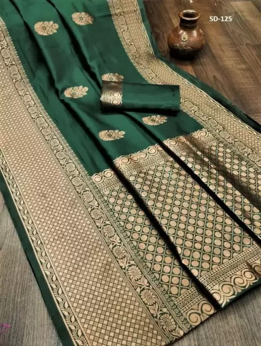 Beautiful Rich Pallu & Jaccquard Work On All Over Saree - thevendorvilla