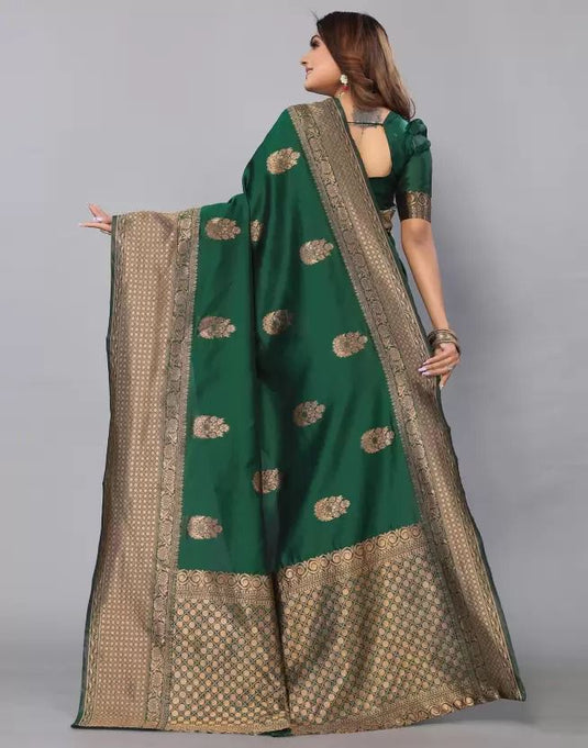 Beautiful Rich Pallu & Jaccquard Work On All Over Saree - thevendorvilla