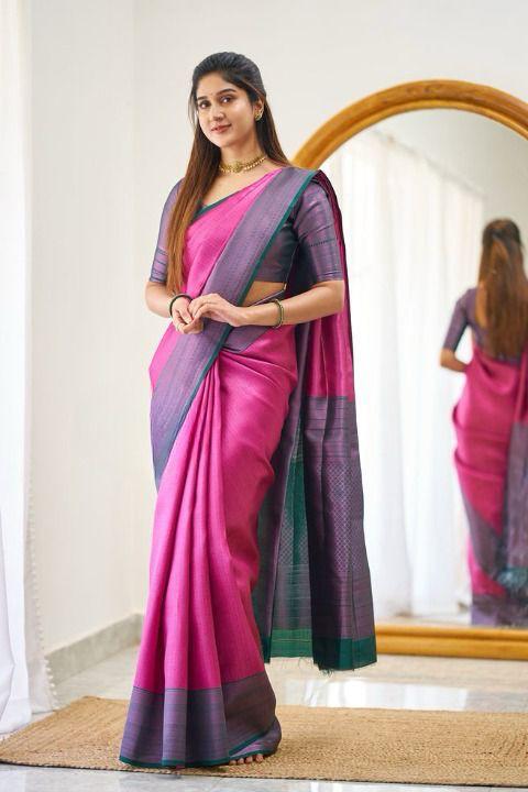 Beautiful Rich Pallu & Jaccquard Work On All Over Saree - thevendorvilla