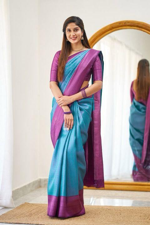 Beautiful Rich Pallu & Jaccquard Work On All Over Saree - thevendorvilla