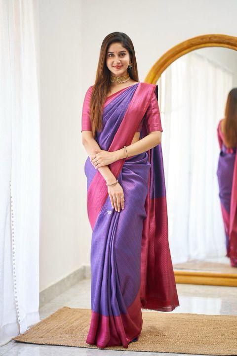 Beautiful Rich Pallu & Jaccquard Work On All Over Saree - thevendorvilla