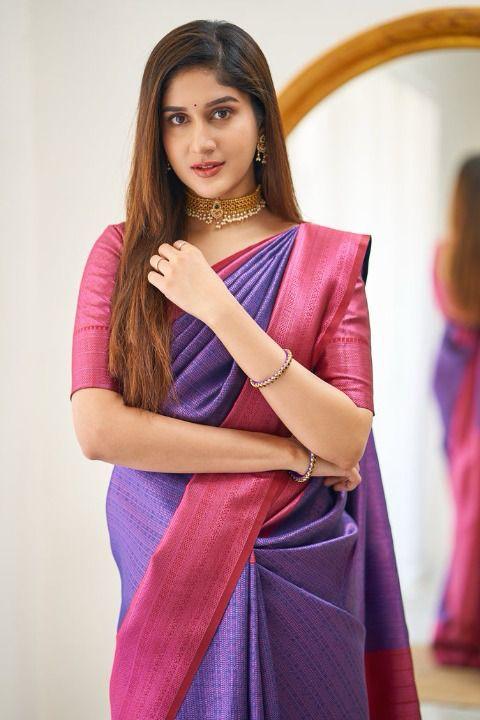 Beautiful Rich Pallu & Jaccquard Work On All Over Saree - thevendorvilla