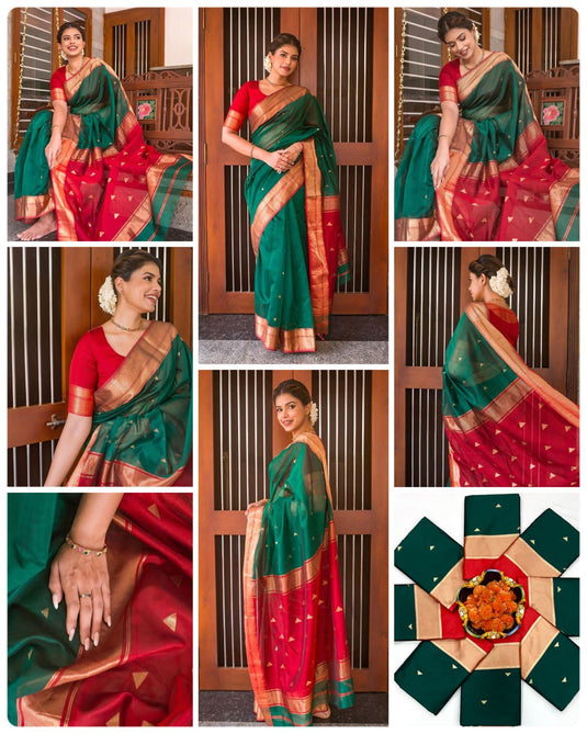 Silken Serenity: Lichi Saree