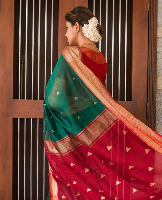 Silken Serenity: Lichi Saree